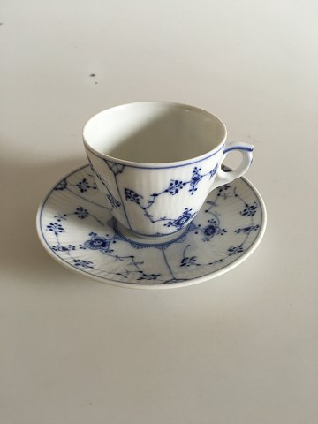 Royal Copenhagen Blue Fluted Coffee Cup and Saucer No. 80