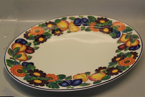 734 Large oval platter 50 x 40 cm (1739734) holes for hanging Golden Summer Royal Copenhagen Faience