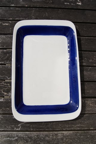 Blå Koka svensk porcelæn, ildfast fad nr. 96, 28x20cm