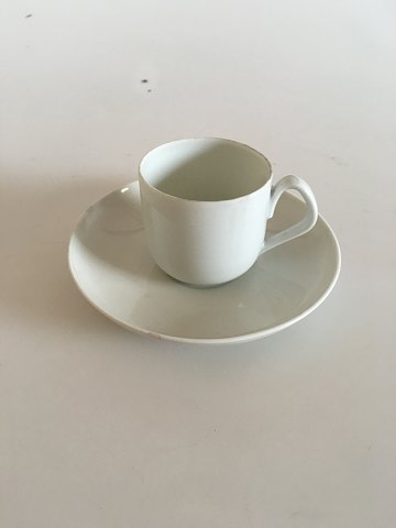 Bing og Grøndahl Henning Koppel Hvid Espresso Kop og Underkop No. 463 / 108B