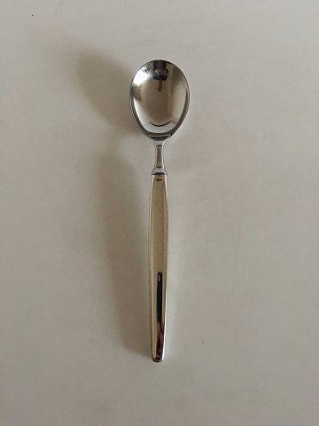 Georg Jensen Sterling Silver Cypress Serving Spoon with Stainless Steel Top No 102