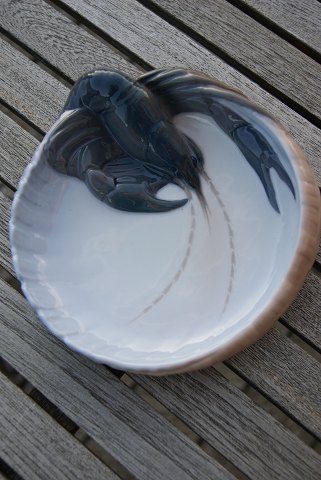 Porcelain bowl with lobster by Royal Copenhagen, Denmark