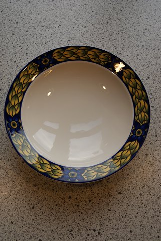 Blå Fasan fajance porcelæn. dybe tallerkener 20cm