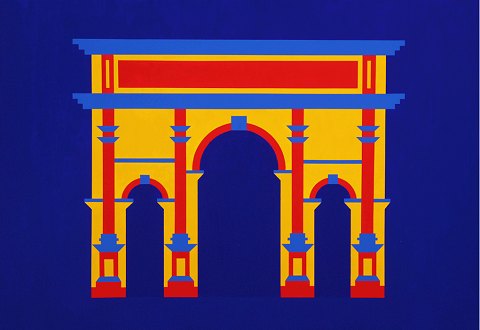 "Septimus Severus" Stort olie maleri i tynd elegant ramme. Maleriet har været 
udstillet i Rom.