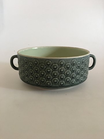Bing & Grøndahl Jens Quistgaard Green Azur Stoneware for Kronjyden / B&G Serving Bowl with Handles
