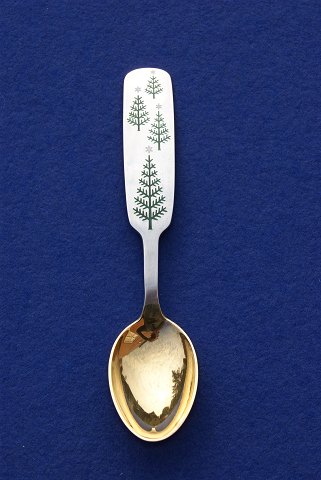 Michelsen Christmas spoon 1950 of Danish gilt sterling silver