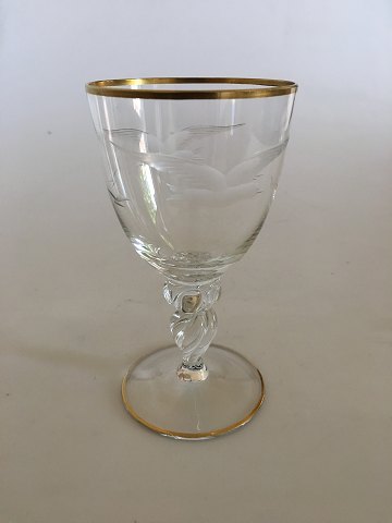 Lyngby Seagull Claret Glass from Lyngby Glassworks