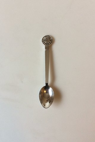 Georg Jensen Sterling Silver Coffee Spoon with symbol: KAK, Royal Swedish Automobile Club