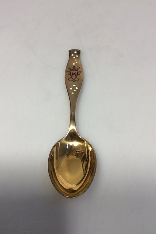 Wedding between Crown Prins Frederik and Mary Donaldson Commemorative Spoon in gilded Sterling Silver from Hertz