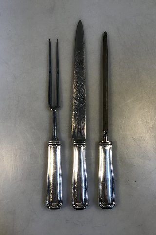 Georg Jensen Sterling Sølv og Rustfrit Stål Dobbeltriflet Forskærersæt No 119/120