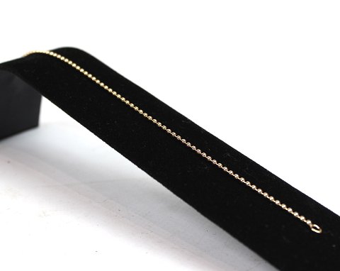 Kugle armkæde i 14 kt. guld. 5000m2 udstilling.