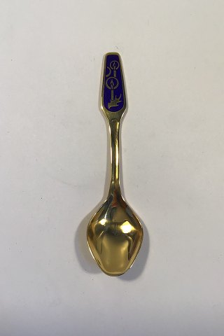 Meka Sterling Silver Gilt Christmas teaspoon 1979