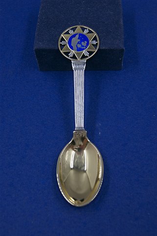 Michelsen Christmas spoon 1931 of Danish partial gilt sterling silver