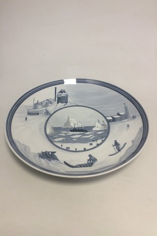 Royal Copenhagen Unika Vægfad af Richard Bøcher / Simon Lissim for Scoresbysund expedition 1933-1934