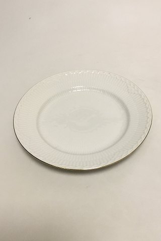 Royal Copenhagen Tradition White Half Lace w. gold Salad Plate No. 573