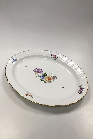 Royal Copenhagen Saxon Flower Light, Large Oval Dish No. 1558