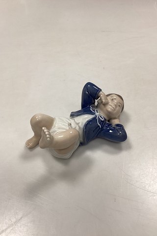 Royal Copenhagen Figurine Child on Back No. 4669