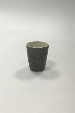 Bing & Grøndahl Jens Quistgaard Stentøj for Kronjyden / B&G Brun Azur Snapsebæger/Æggebæger