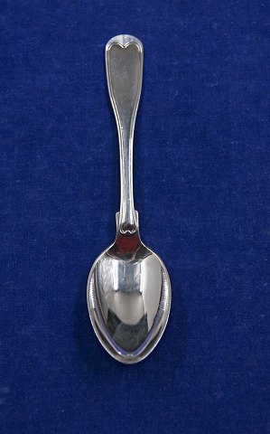 Old Danish dänisch Silberbesteck, Dessertlöffel 17cm