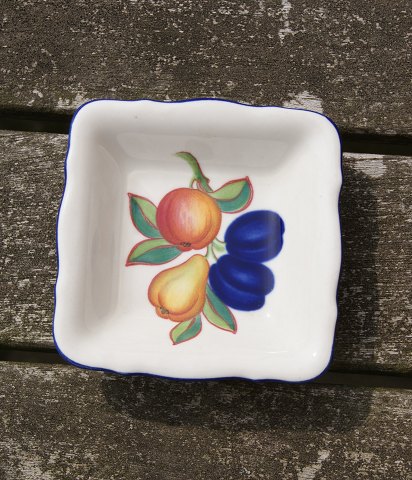 Gylden Sommer fajance porcelæn, 4-kantede asietter 7,5cm