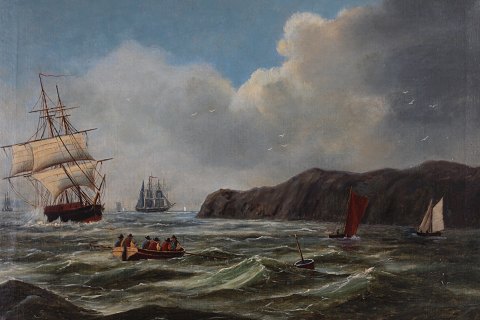 Vilhelm LeisnerShips at coast