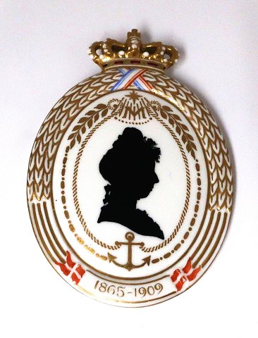 Royal Copenhagen. Silhouette plate. Princess Marie. 1909. Height 12.6 cm. (1 quality)