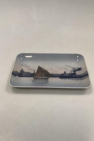 Bing and Grondahl Oblong Tray Turborg Harbour No. 1301/6581