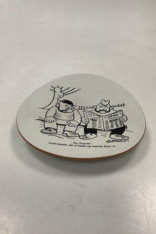 Knabstrup Platte med Storm P. Motiv og Vers