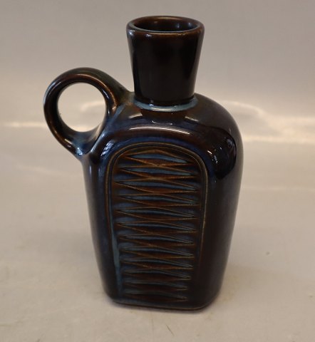Soeholm 3348 Blue Flask 16 cm EJ 64 Series Design Einer Johansen  - Bornholm pottery  from Soeholm