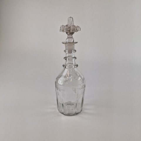 3 riglet karaffelAalborg Glasværk