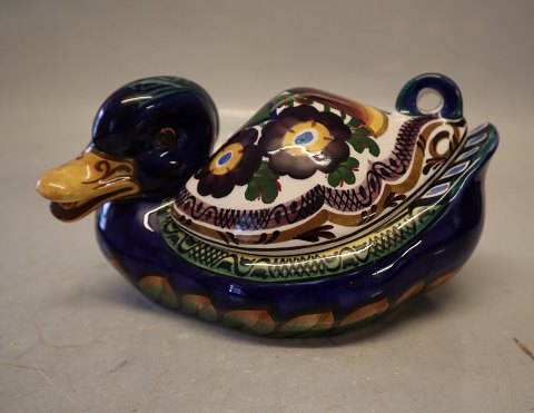 Aluminia Multi coloured 1186 - 1058 Duck Bonbon bowl with lid 9 x 17 cm  
Aluminia 
