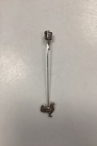 Georg Jensen Golden Christmas Lyseholder - Hane 1999 / Palladium