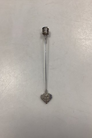 Georg Jensen Golden Christmas Lyseholder - Julehjerte 1997 / Palladium