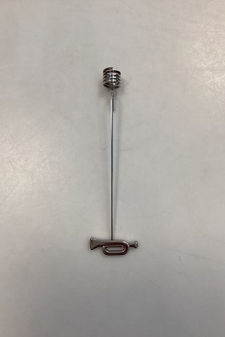 Georg Jensen Golden Christmas Lyseholder - Trompet 1991 / Palladium