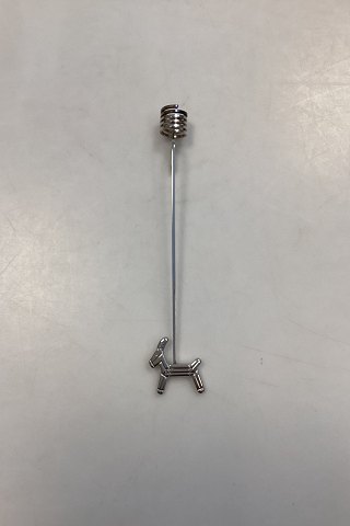 Georg Jensen Golden Christmas Lyseholder - Julebuk 1993 / Palladium