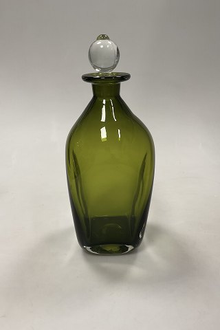 Holmegaard Green Glass Decanter with Lid