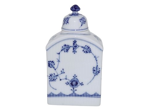 Blue Fluted 
Tea caddy - large size