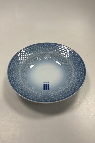 Bing and Grondahl Blue Tone - Seashell Hotel Large Deep Plate No 714/1008 MED LOGO