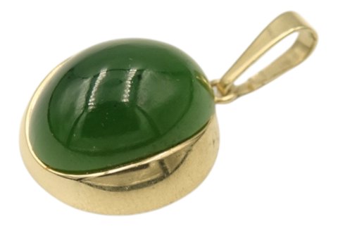 Poul Ipsen 8 Carat gold
Pendant with green stone