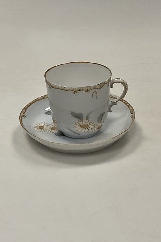 Early Royal Copenhagen Art Nouveau Cup and Saucer No. 6