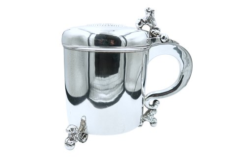 Danish silver
Large lidded mug with lions feet from 1790-1810