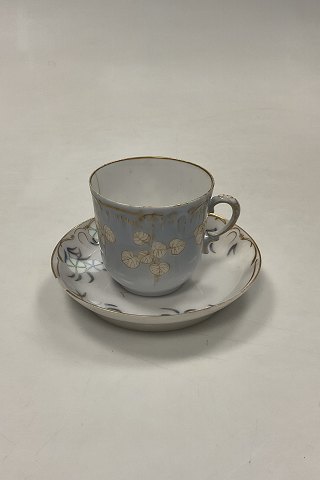 Early Royal Copenhagen Art Nouveau Cup and Saucer No. 9