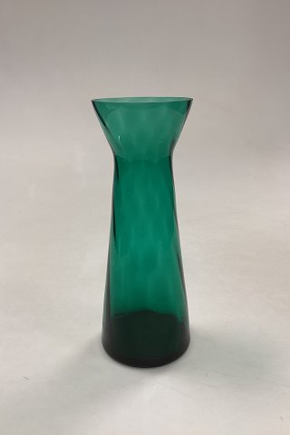 Emerald green Flower Bulb Vase Holmegaard / Kastrup /Fyens Glassworks
