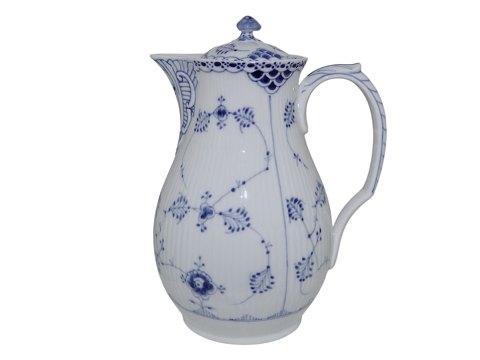 Blue Fluted Half Lace
Rare lidded chocolate pitcher