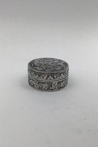 Chinese ? Silver Pill Box
