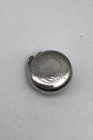 Danish? Silver Pill Box (Pendant)