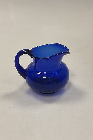 Danish Holmegaard Blue Creamer in Glass