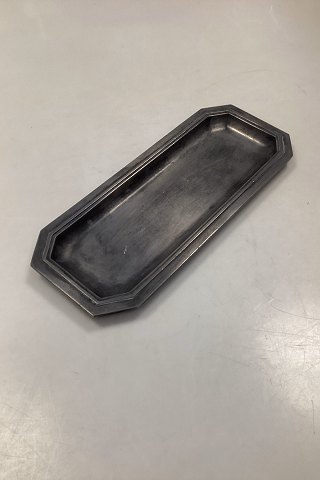 Just Andersen Oblong Dish of Disco metal, No. 1788