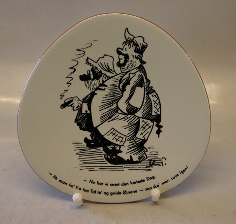 Knabstrup triangular plate ca 16 cm Storm P: The shortest day ...