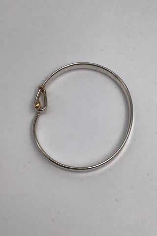 Georg Jensen Sterling Silver Torun Bangle No. 204 (18 Ct Gold)